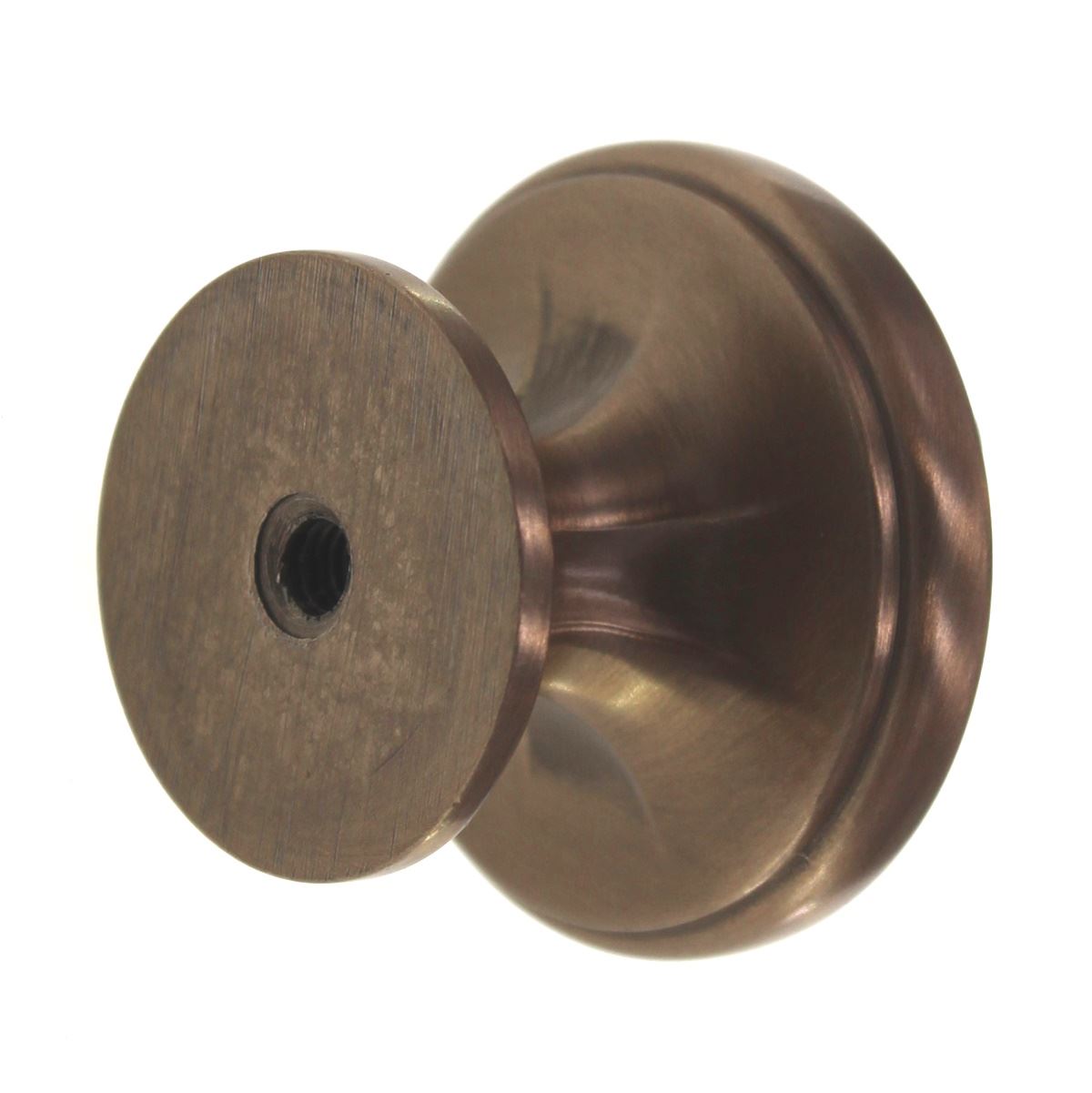 Schaub And Company Empire 1 3/8" Round Cabinet Knob Brushed Bronze 876-BBZ