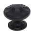 Schaub And Company Empire 1 3/8" Round Cabinet Knob Matte Black 876-MB