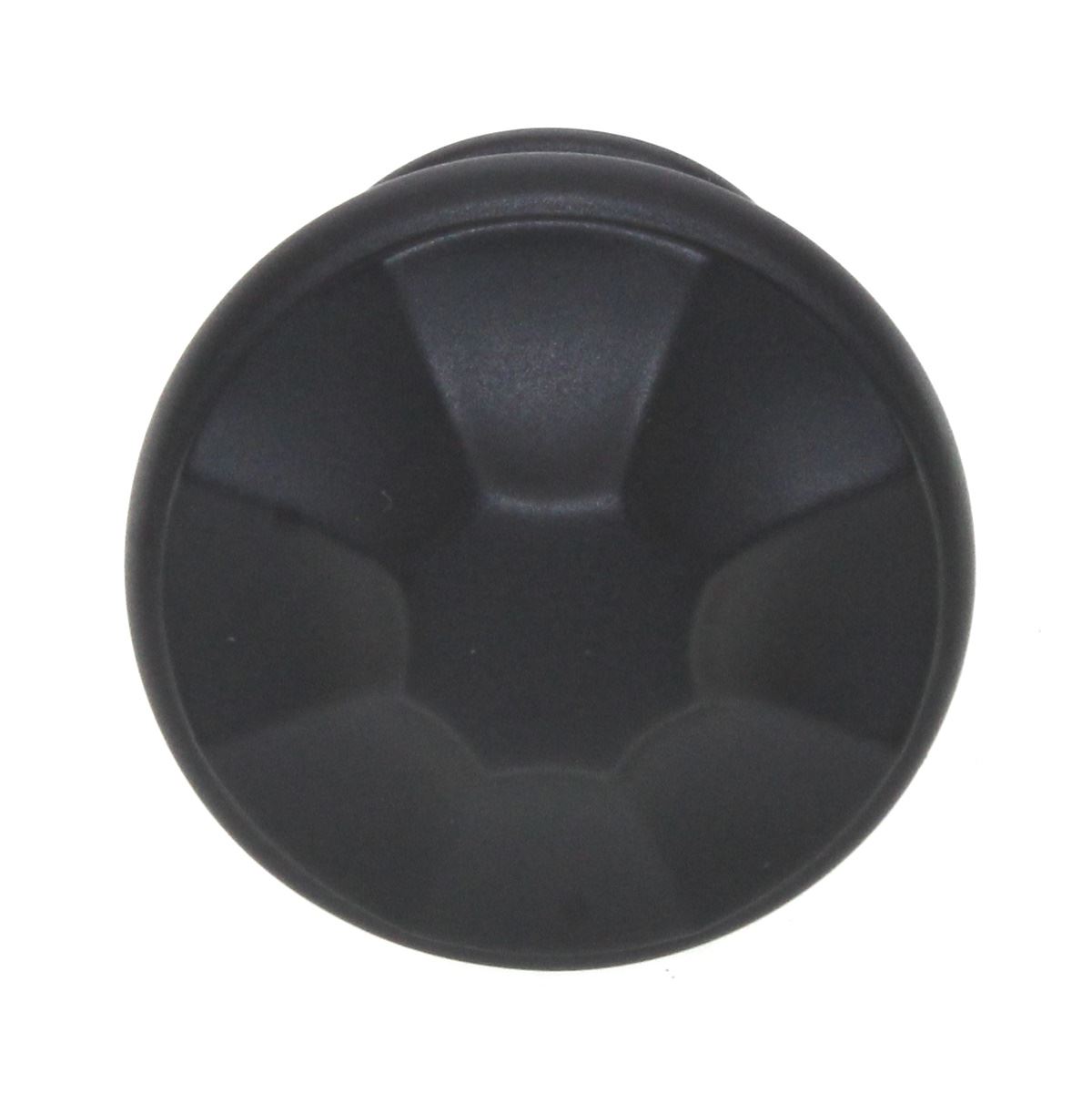 Schaub And Company Empire 1 3/8" Round Cabinet Knob Matte Black 876-MB