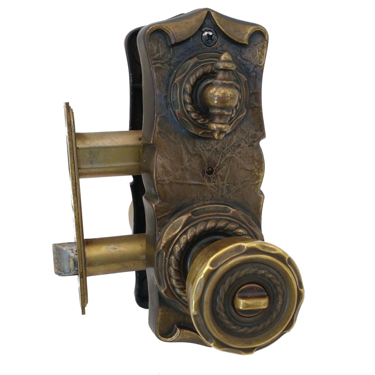 Amerock Carriage House Keyed Door Knob Entry Lock Set Antique English 9044-AE-DB