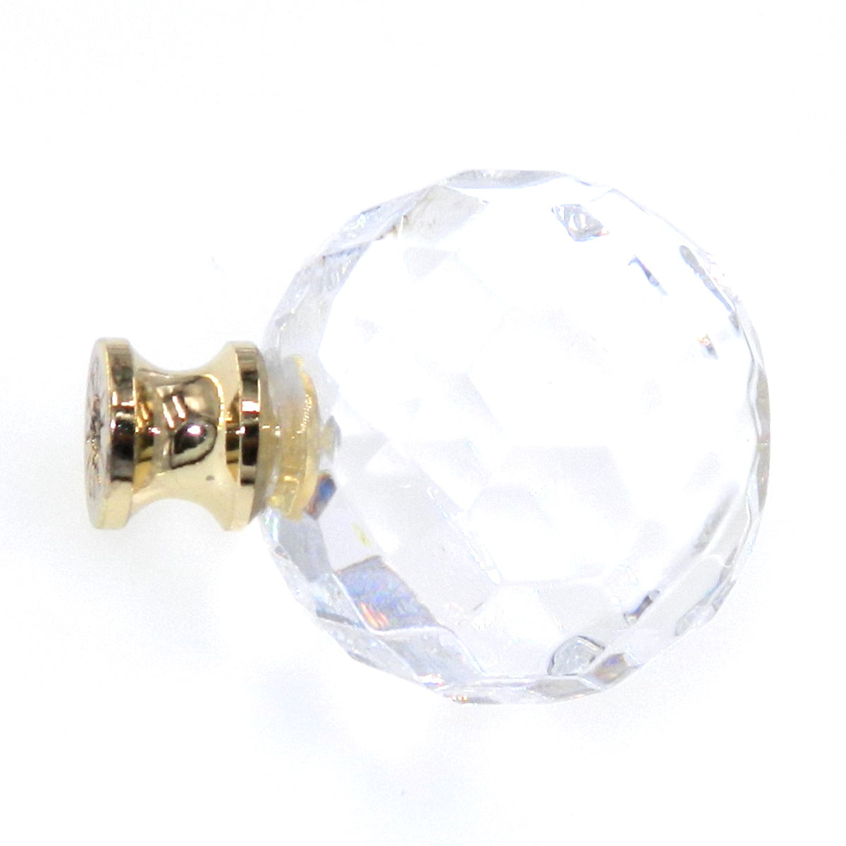 Amerock Allison Bright Brass Clear 1 3/8" Sphere Cabinet Knob 907CBB