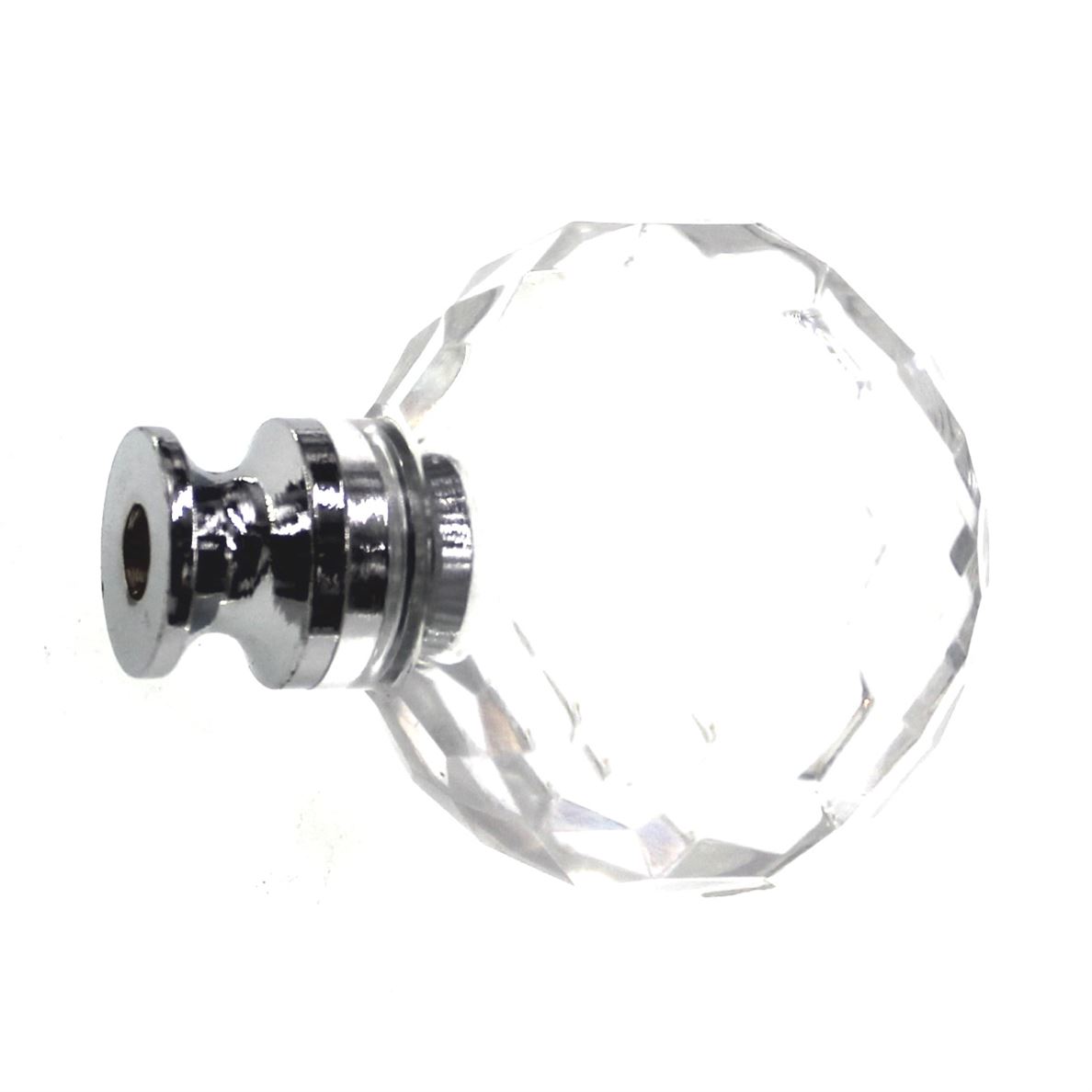 Amerock Allison Polished Chrome Clear 1 3/8" Ball Cabinet Knob 907CCB