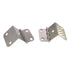 Pair Satin Nickel Full Inset Butt Hinges 3/4" Wrap Bullet Tip AP 938-SN