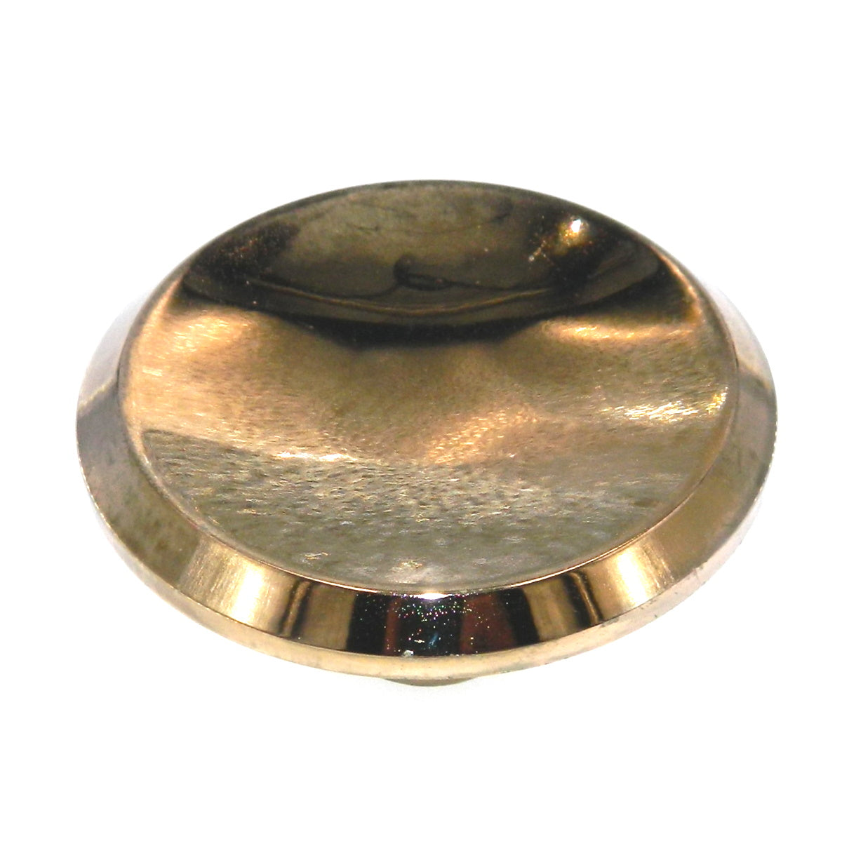 Vintage Washington Bevel-Edge Polished Brass 2" Round Cabinet Knob 952R-3