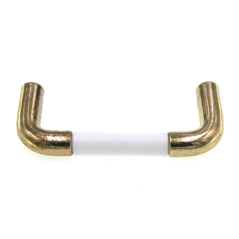 Amerock Allison Polished Brass, White 3" Ctr. Cabinet Wire Pull Handle 952WHT