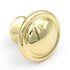 5 Pack Ultra Designer's Edge Polished Brass Large Round BiFold Door Knobs 96310