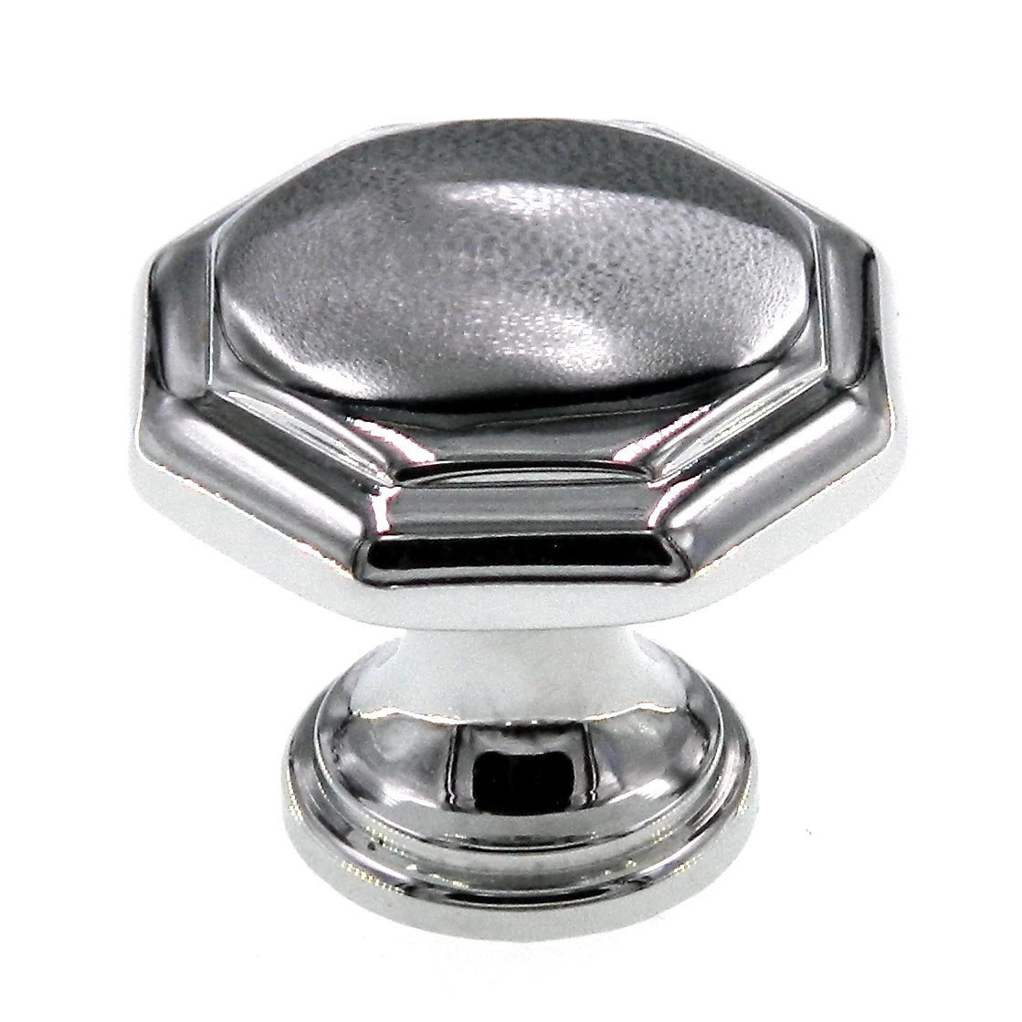 Amerock Allison Polished Chrome 1 3/16" Octagon Disc Cabinet Knob 973CH