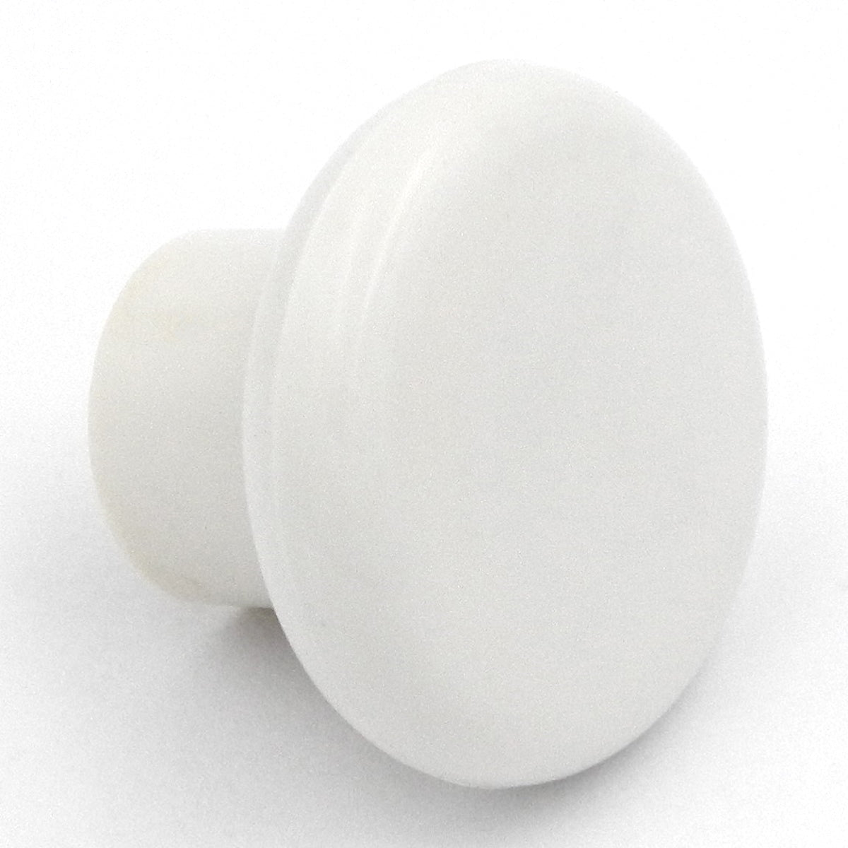 25 Pack of Ultra Designer's Edge White Plastic 1 1/4" Knobs 98594