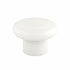 25 Pack of Ultra Designer's Edge White Plastic 1 1/4" Knobs 98594