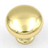 5 Pack of Ultra Designer's Edge Polished Brass Round 1 1/4" Knobs 98599