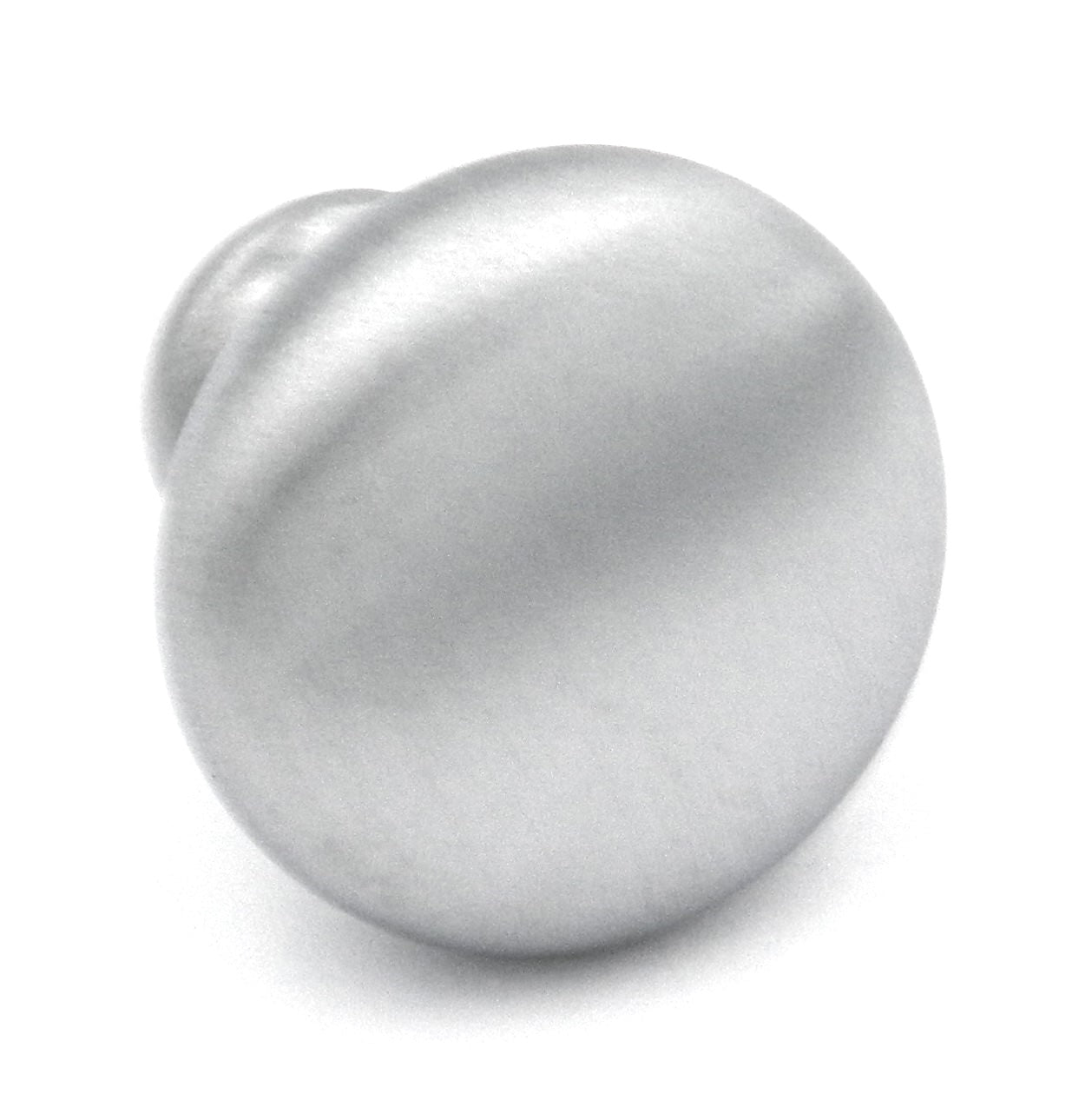 25 Pack of Ultra Designer's Edge Satin Chrome Round 1 1/4" Knobs 98775