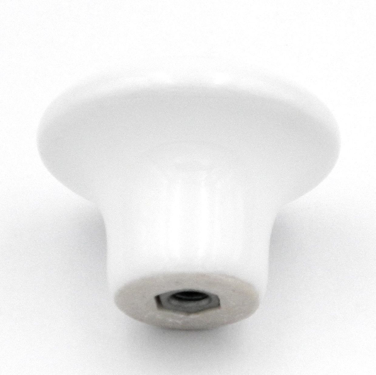 Laurey Porcelain Knobs White Pink Porcelain Floral 1 1/4" Knob 99909