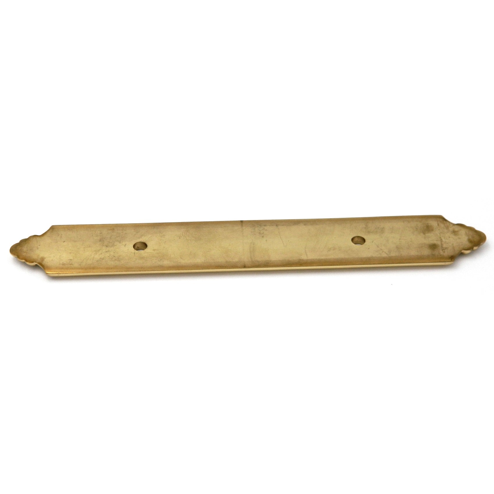 Belwith Hickory Keeler Polished Brass Sechel 3"cc Solid Brass Handle Backplate A10