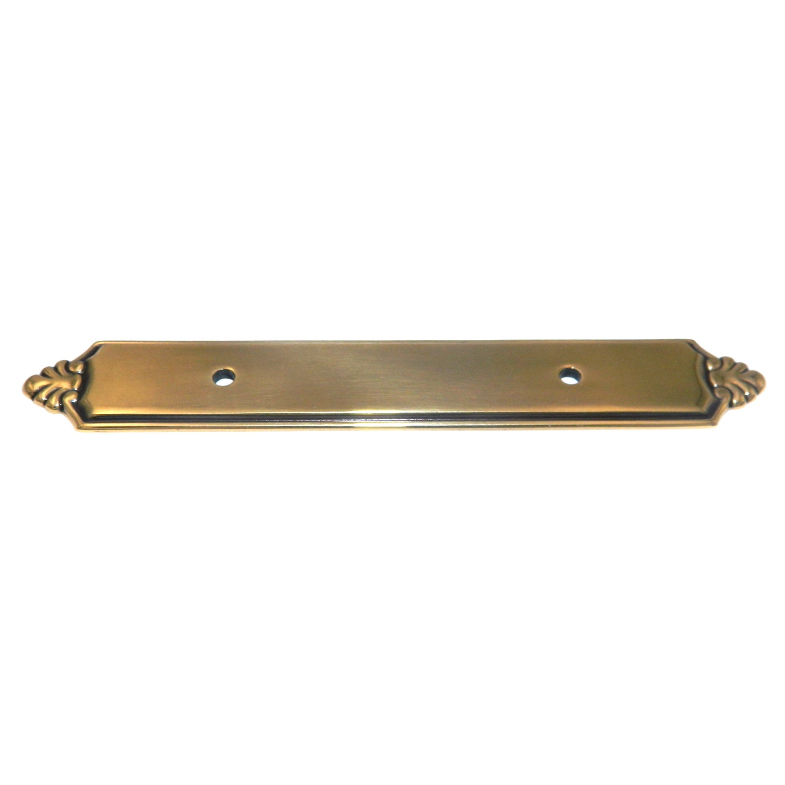 Hickory Hardware Sherwood Antique Solid Brass 3"cc Cabinet Handle Backplate A110