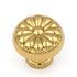 Belwith Keeler Sechel 1 1/4" Polished Brass Round Ribbed Solid Brass Cabinet Knob A16