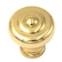 10 Pack Belwith Keeler Sechel 1 1/4" Polished Brass Solid Brass Cabinet Knob A3