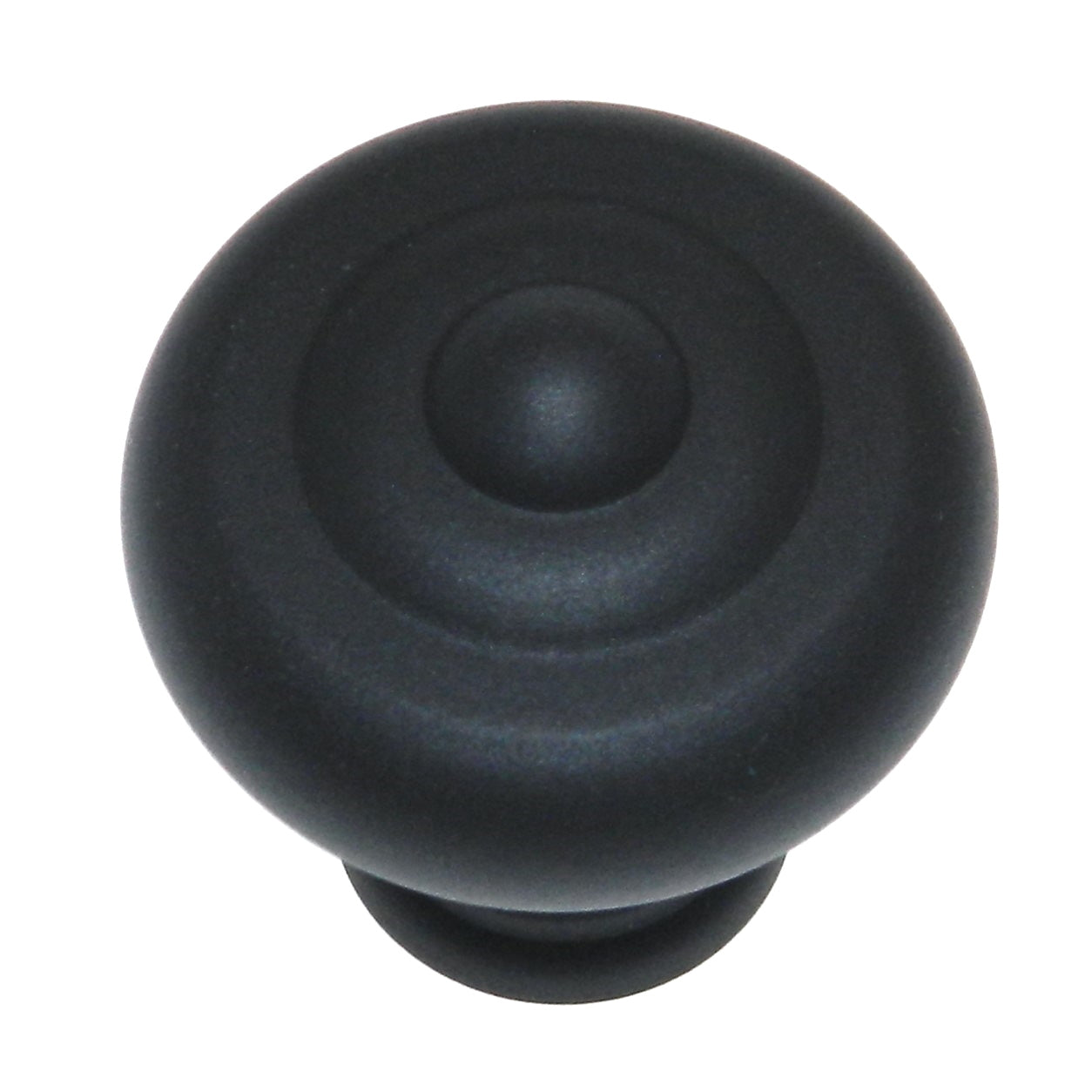 Belwith Keeler Sechel 1 1/4" Oil Rubbed Bronze Round Ringed Solid Brass Cabinet Knob A303