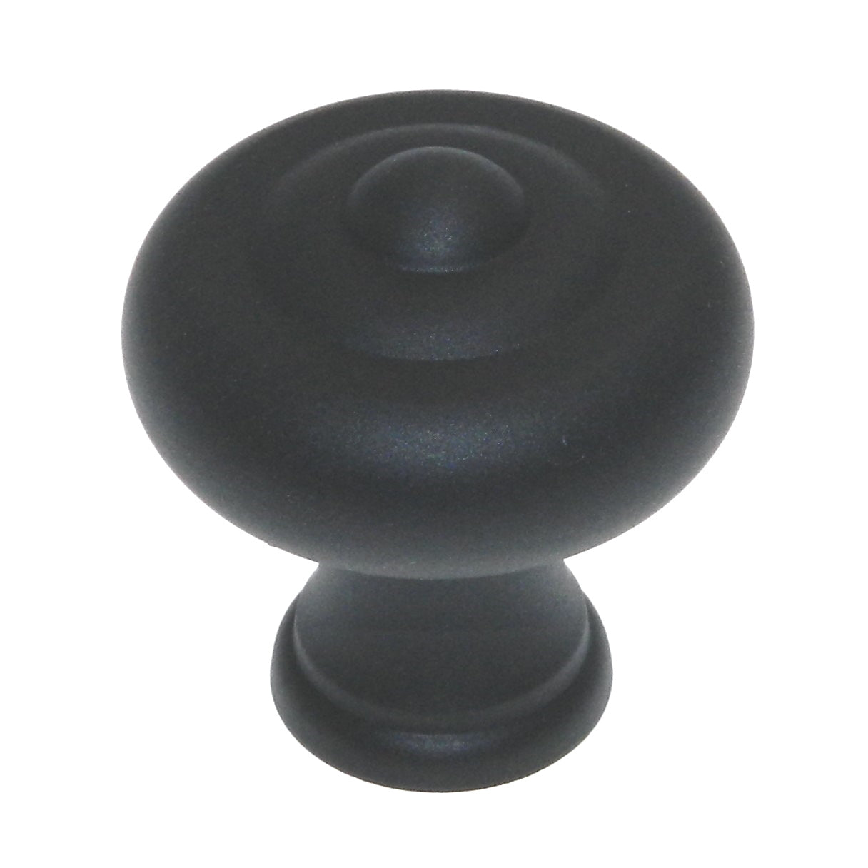 Belwith Keeler Sechel 1 1/4" Oil Rubbed Bronze Round Ringed Solid Brass Cabinet Knob A303