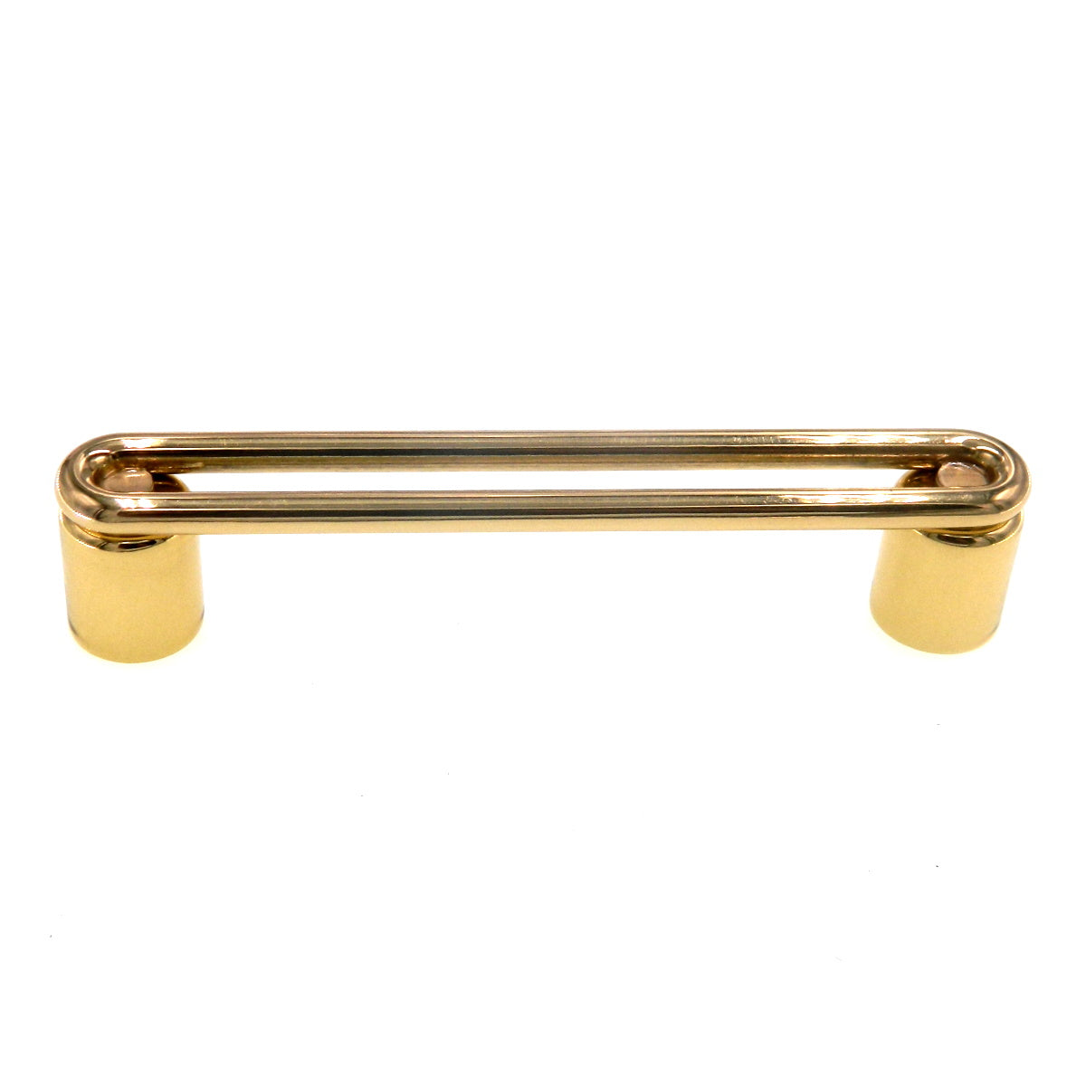 Vintage Amerock Fusital Solid Brass 3 3/4" (96mm)cc Cabinet Bar Pull A31-A-3