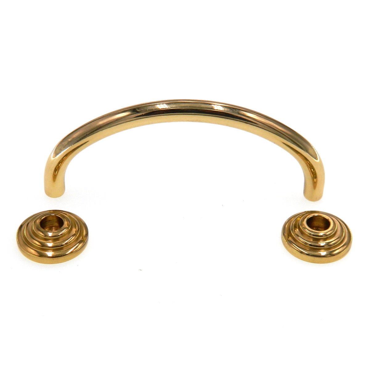 Amerock Fusital Solid Brass 3 3/4" (96mm)cc Cabinet Arch Pull Handle A37-A-3