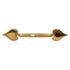 Keeler Carriage House Polished Brass 3"cc Furniture Cabinet Handle Pull Solid Brass A39