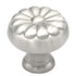 Belwith Keeler Sechel 1 1/4" Satin Nickel Round Ribbed Solid Brass Cabinet Knob A416