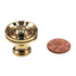 FKI Hardware Period Brass 1" Round Cabinet Knob Polished Solid Brass A47