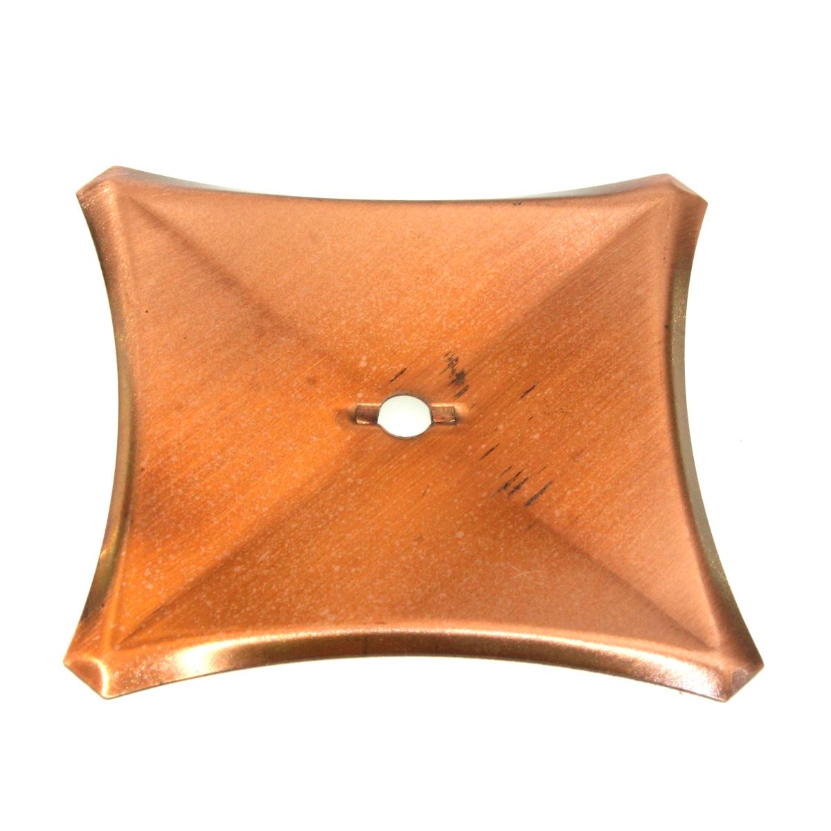 Vintage Amerock Contemporary Satin Copper 2 1/8" Cabinet Knob Backplate A511-41