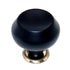 Vintage Amerock Contemporary Ebony Black 1 1/8" Round Cabinet Knob A527-D