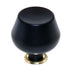 Vintage Amerock Contemporary Ebony Black 1 1/2" Round Cabinet Knob A529-D