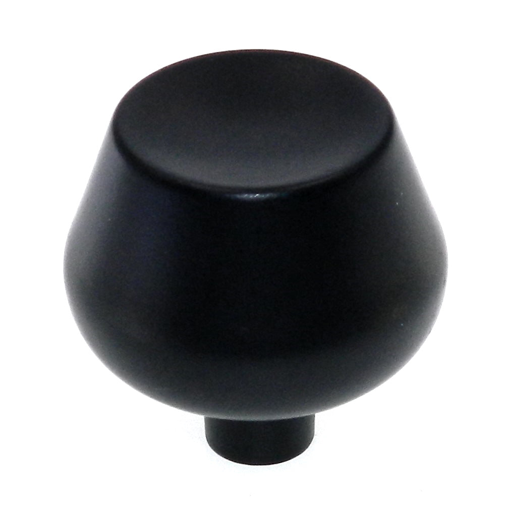 Vintage Amerock Contemporary Ebony Black 1 1/2" Round Cabinet Knob A529-D