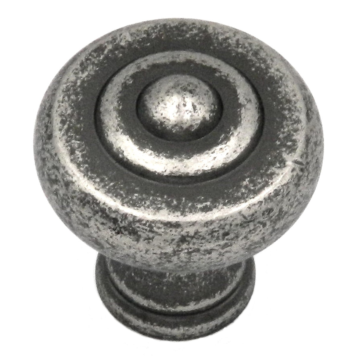 Belwith Keeler Carriage House 1 1/4" Old English Pewter Round Solid Brass Cabinet Knob A603