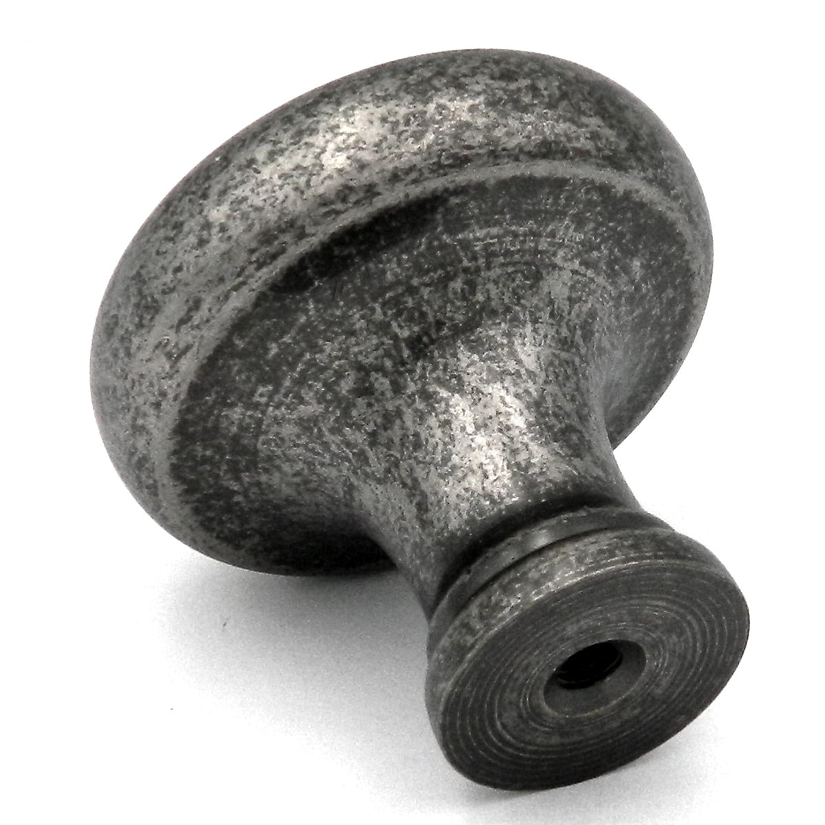 10 Pack Belwith Keeler Carriage House 1 1/2" Old English Pewter Round Solid Brass Cabinet Knob A604