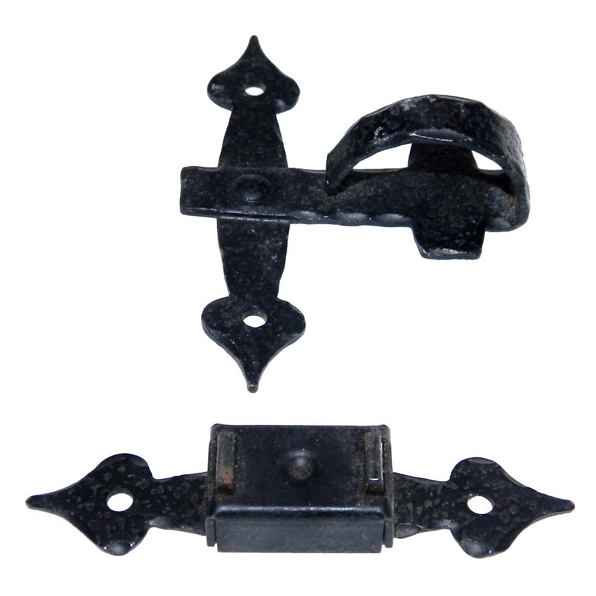 Amerock Colonial Black Cabinet Door Bar Latch Magnetic 3/8" Offset A8555-CB