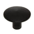 Acorn Manufacturing Smooth Large 1 3/8"  Cabinet Knob Matte Black AP2BP