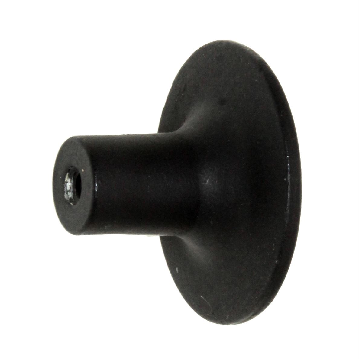 Acorn Manufacturing Smooth Large 1 3/8"  Cabinet Knob Matte Black AP2BP