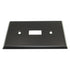 Acorn Manufacturing Smooth Light Switch Wall Plate 1 Toggle Matte Black AW1BP