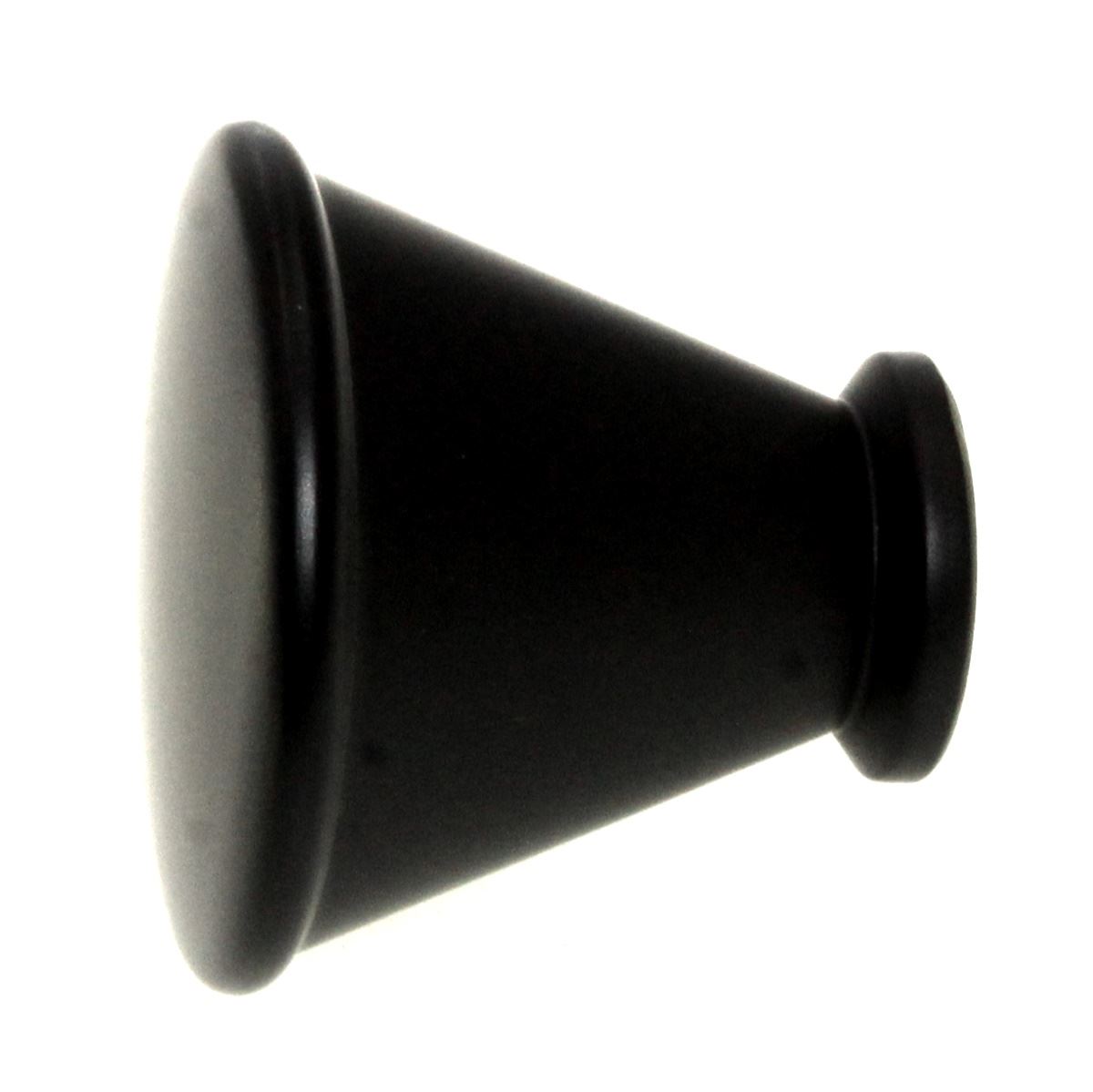 Belwith Keeler Facette 1 1/4" Solid Brass Cabinet Knob Matte Black B054726-MB