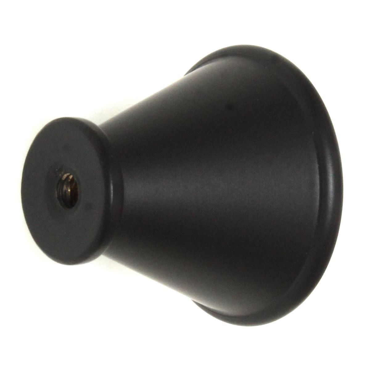 Belwith Keeler Facette 1 1/4" Solid Brass Cabinet Knob Matte Black B054726-MB