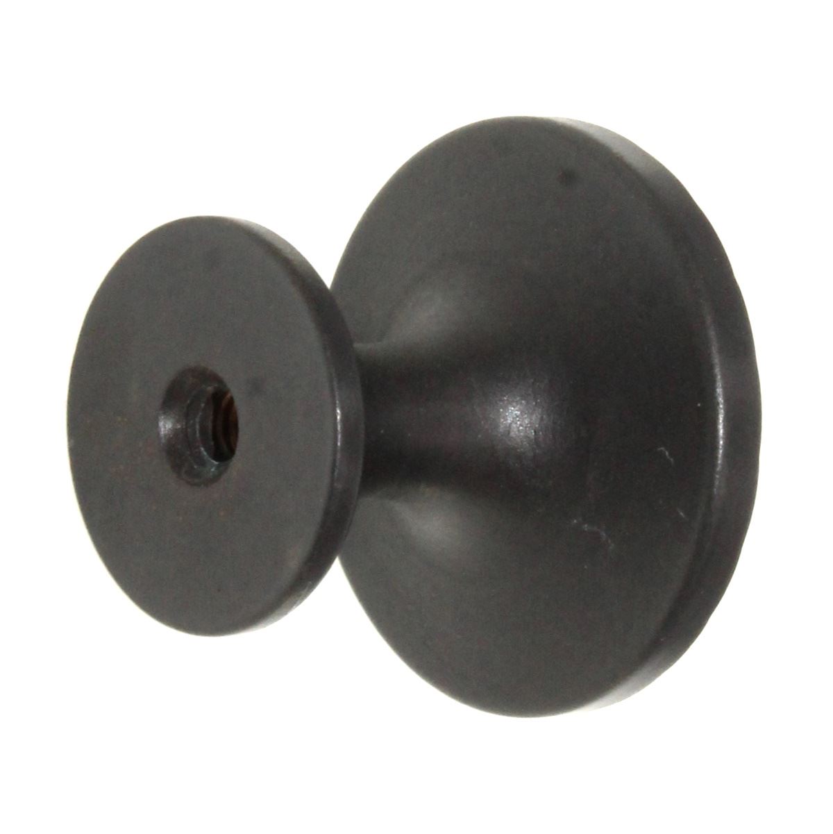 Belwith Keeler Vintage 1900 1 3/16" Solid Brass Knob Black Iron B056553-BI