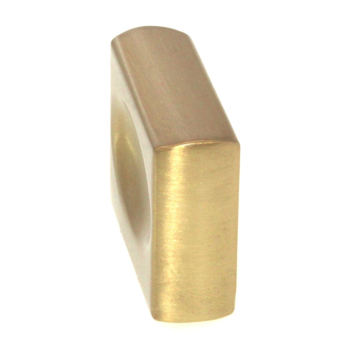 Belwith Keeler Ingot 1 3/8" Finger Pull Knob Brushed Golden Brass B075644-BGB