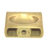 Belwith Keeler Ingot 1 3/8" Finger Pull Knob Brushed Golden Brass B075644-BGB