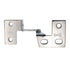 Pair Washington Polished Chrome Knife-Pivot Pin Hinges, 5/8" Frame B1032-26