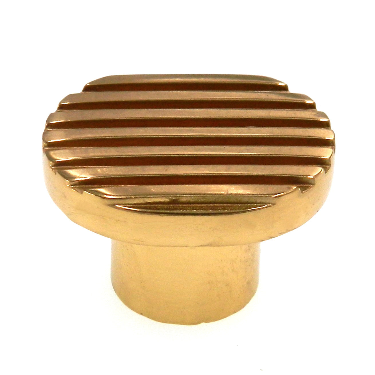 Vintage Amerock Fusital Solid Brass 1-1/4" Etched Cabinet Knob Pull B32-B-3