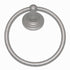 Ancient Treasures Satin Chrome Rustic Hammered 6 1/2" Bath Towel Ring B5804SAT