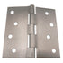 Warwick 4" Door Hinge, Square Corner, Satin Nickel BDA3015SN