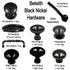 10 Pack Hickory Hardware American Diner 1" Black Nickel Round Flat-top Cabinet Knob P2140-BLN