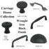 20 Pack Belwith Keeler Carriage House 1 1/2" Wrought Iron Black Round Solid Brass Cabinet Knob A704