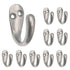 10 Pack Single Prong Coat, Robe, Towel Hook, Satin Nickel BH2001SN