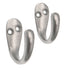 2 Pack Warwick Satin Nickel Single Coat, Robe, Utility Wall, Door Hook BH2001SN